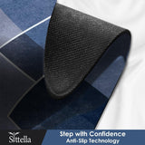 Rubber Floor Mat with Runner Geometric Pattern (Design As per Availibility)
